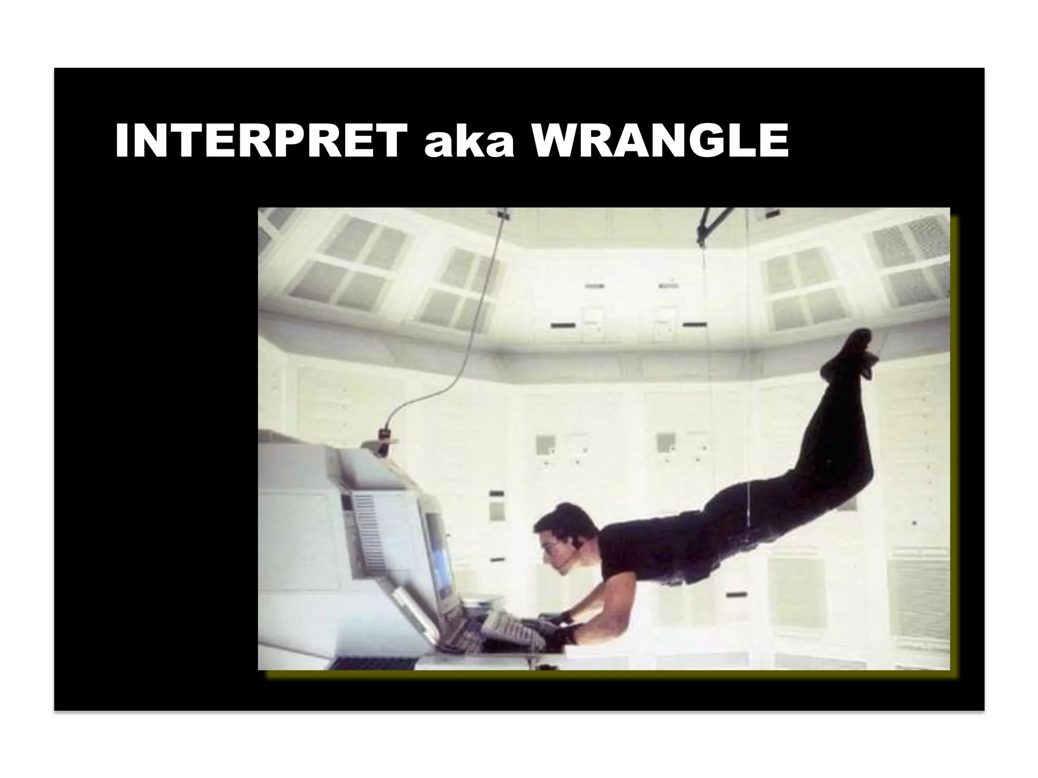 INTERPRET aka WRANGLE
 