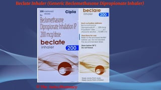 Beclate Inhaler (Generic Beclomethasone Dipropionate Inhaler)
© The Swiss Pharmacy
 