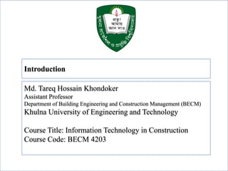 Information Technology in Building Construction | PDF