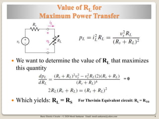 Basic Electric Circuits Session 13 | PPTX