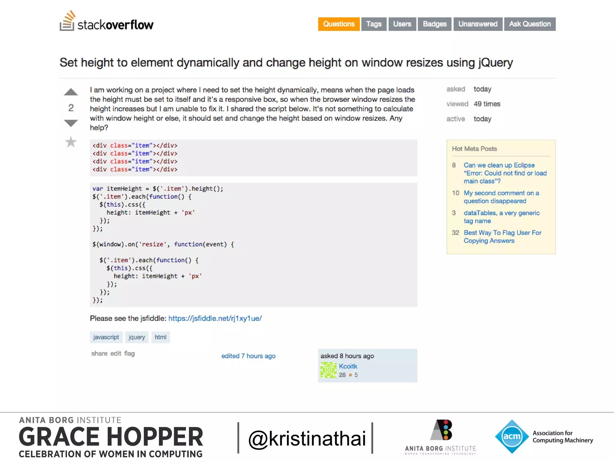 2015
Q&A Forums
@kristinathai
❓
 