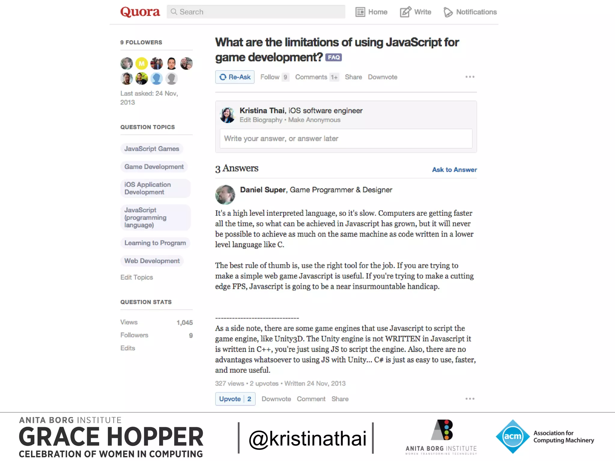 2015
Q&A Forums❓
@kristinathai
 