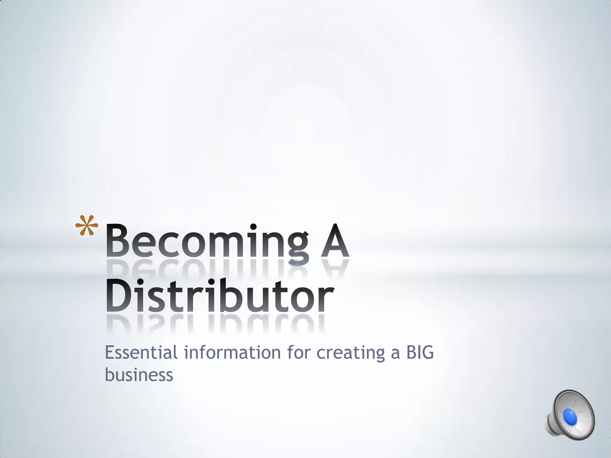 *
    Essential information for creating a BIG
    business
 