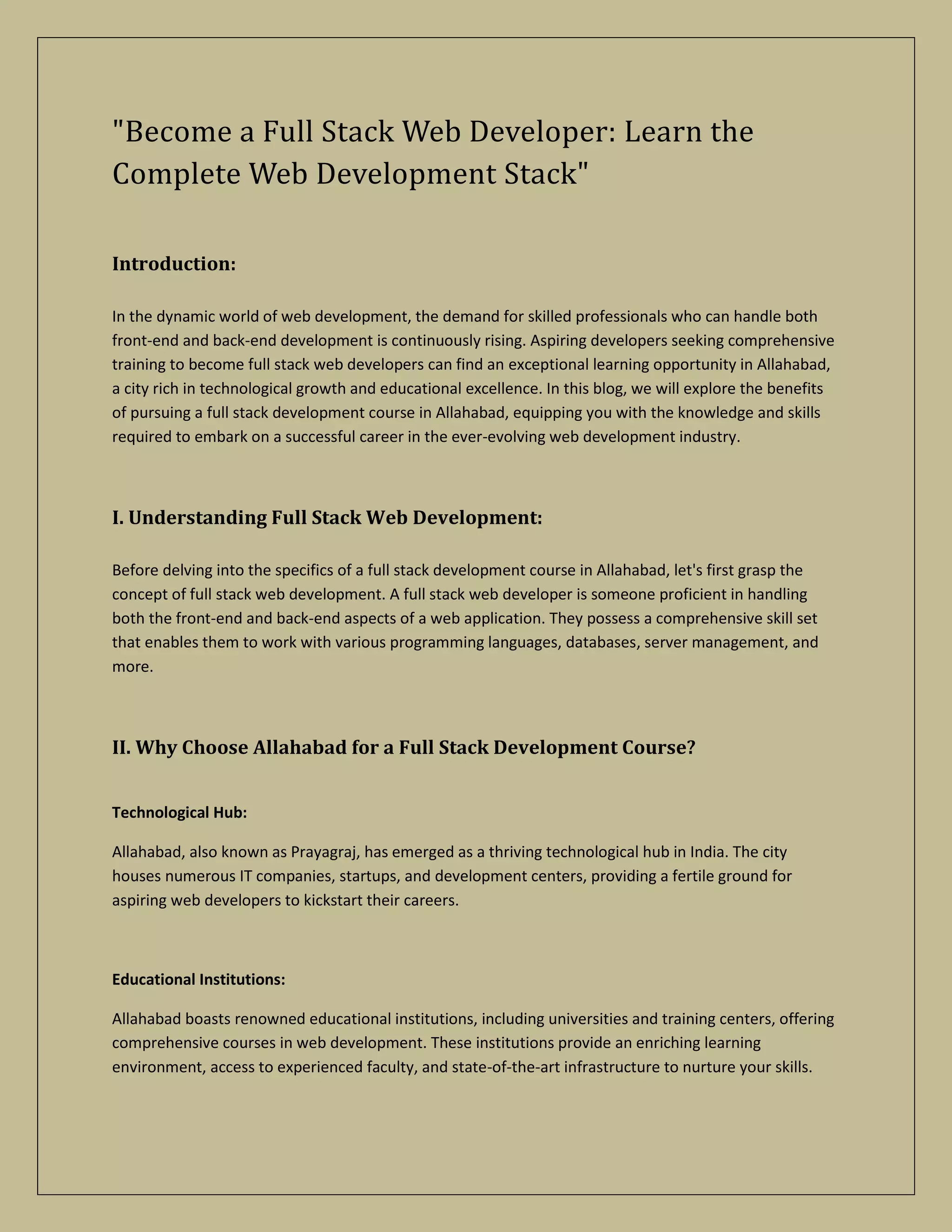Become a Full Stack Web Developer pdf file.pdf | Free Download