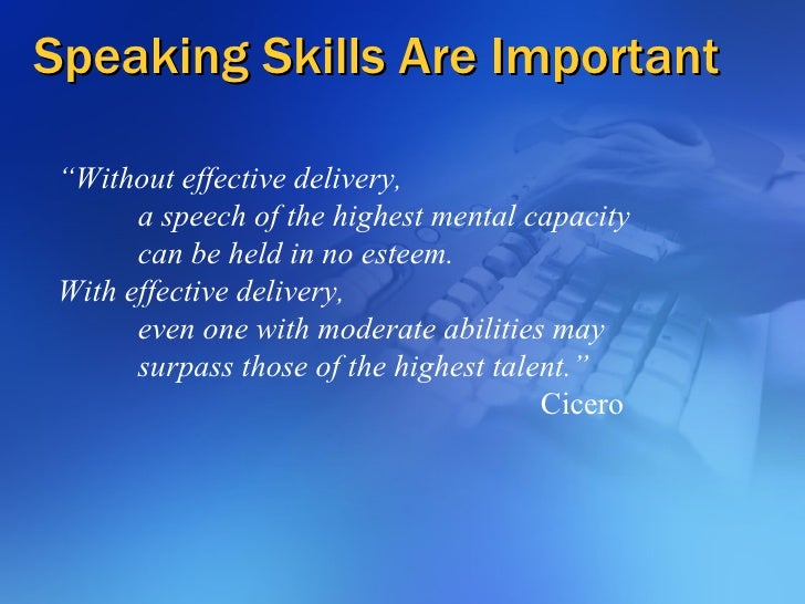 become a good speaker