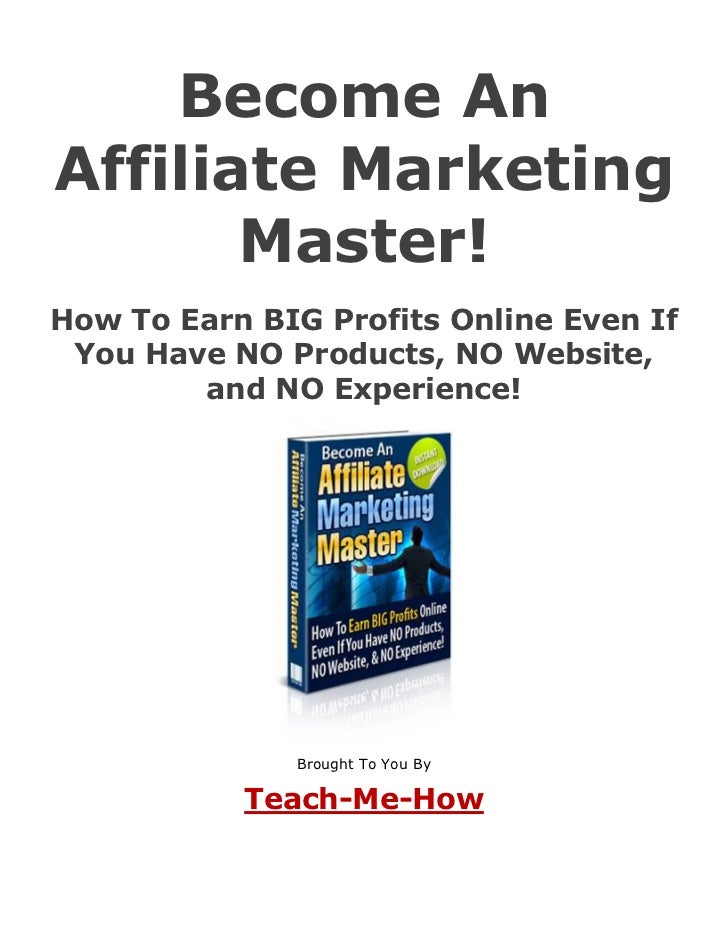 Master thesis affiliate marketing