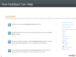 How HubSpot Can Help




31
 