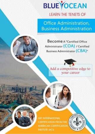 Become a Office Business Administrator COA CBA UAE