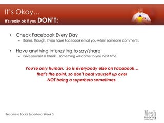 OutreachConnect  With People Who Want To Like YouWHILE USING FACEBOOK AS YOURSELF:Use “share” link at bottom of left sidebar to spread the word 	to your friends & family (they may not be your exact target audience, but they may know someone else who is!)