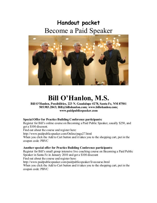 paid speaker