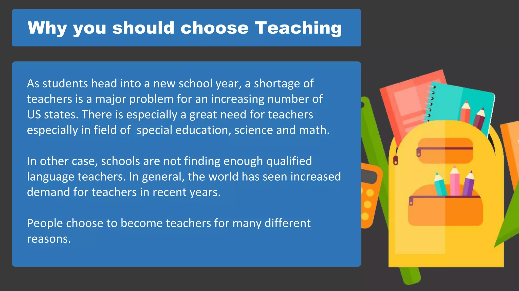 Become A Teacher | PPT 