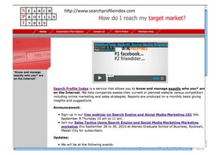 h2p://www.searchproﬁleindex.com	
  
 