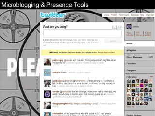 Microblogging & Presence Tools 