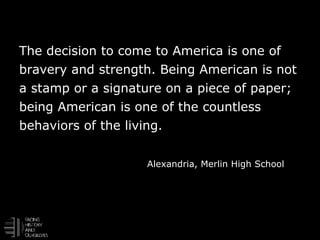 Quotes About Being An American Becoming American Essay Quotes