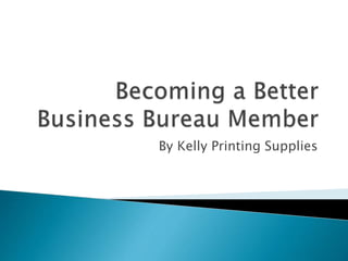 By Kelly Printing Supplies
 