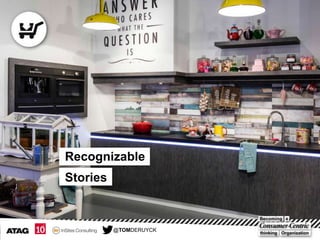 Recognizable
Stories

@TOMDERUYCK

 