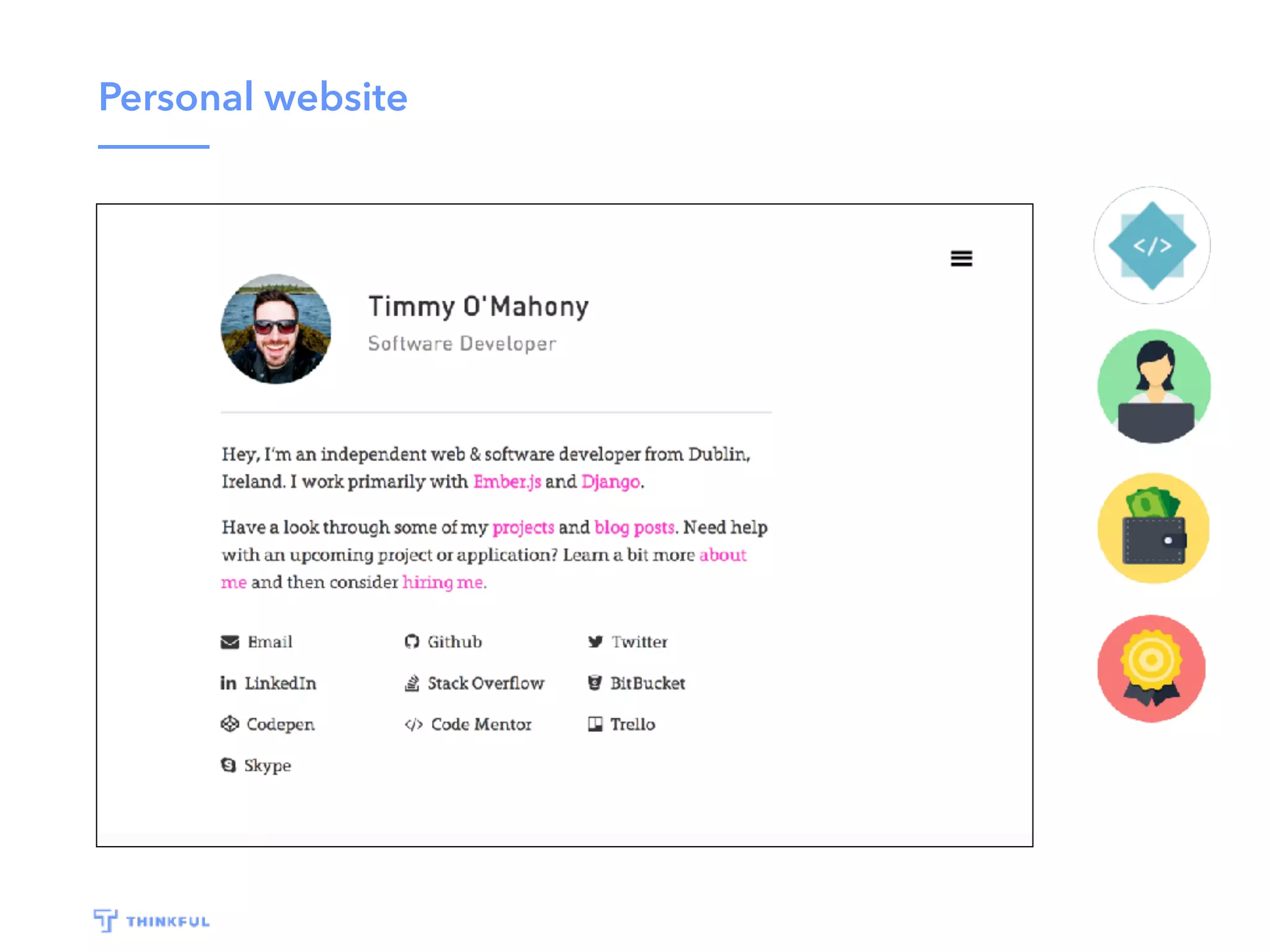 Personal website
 