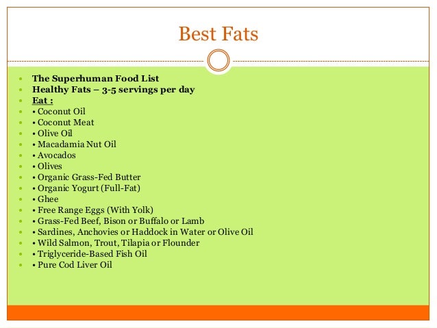 Low-Carb Low-Fat Diet Food List