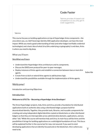 Becoming a hyperledger aries developer learn things.online | PDF