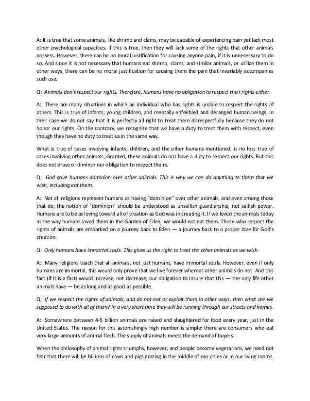 Becoming an animal rights advocate