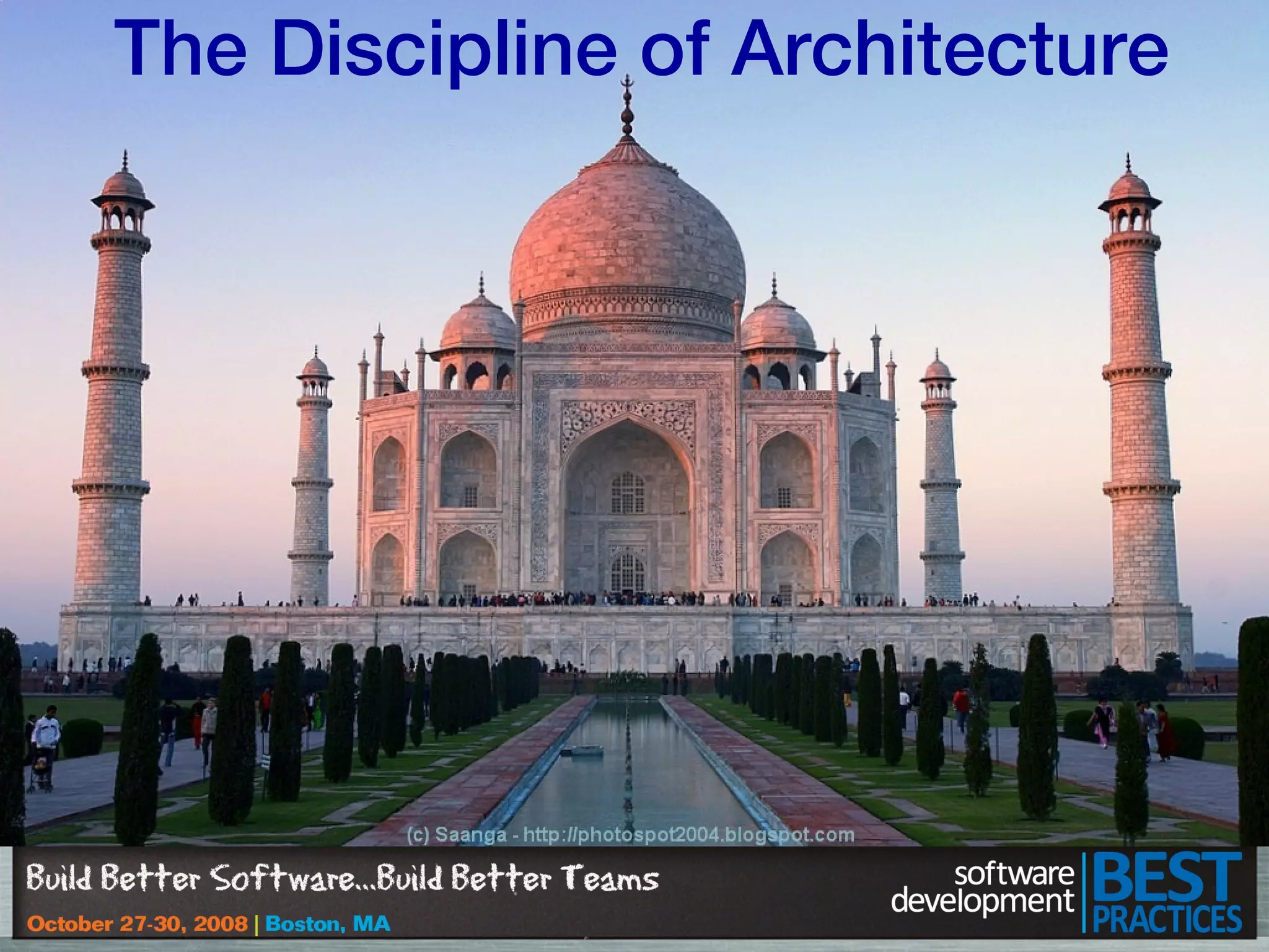 The Discipline of Architecture
 