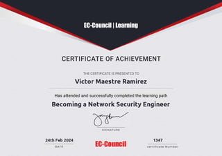 Becoming a Network Security Engineer - EC-Council