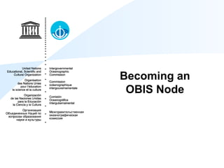 Becoming an
OBIS Node

 