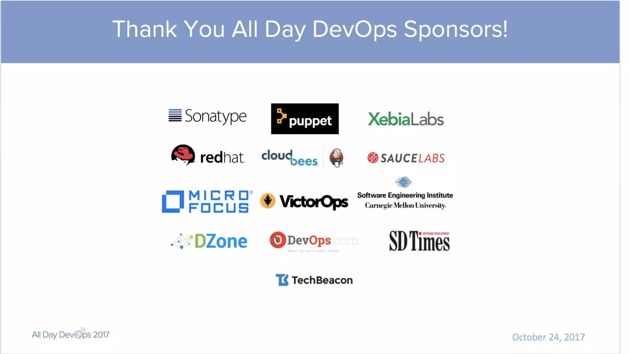 October 24, 2017
Session Title
Your Name
Your Title
Your Company
Your @TwitterHandle
 