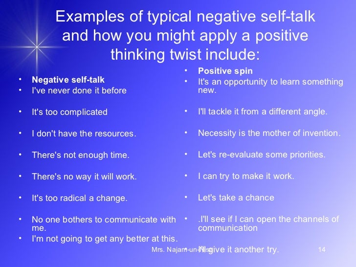 Becoming A Positive Thinker