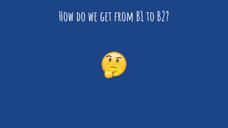 How do we get from B1 to B2?
 