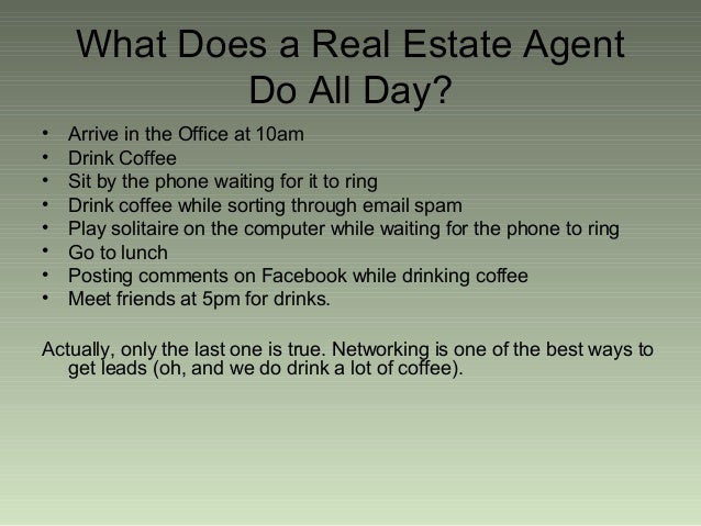 What does a real estate agent do?