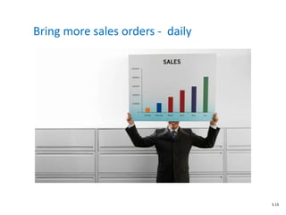 Bring more sales orders - daily
S 13