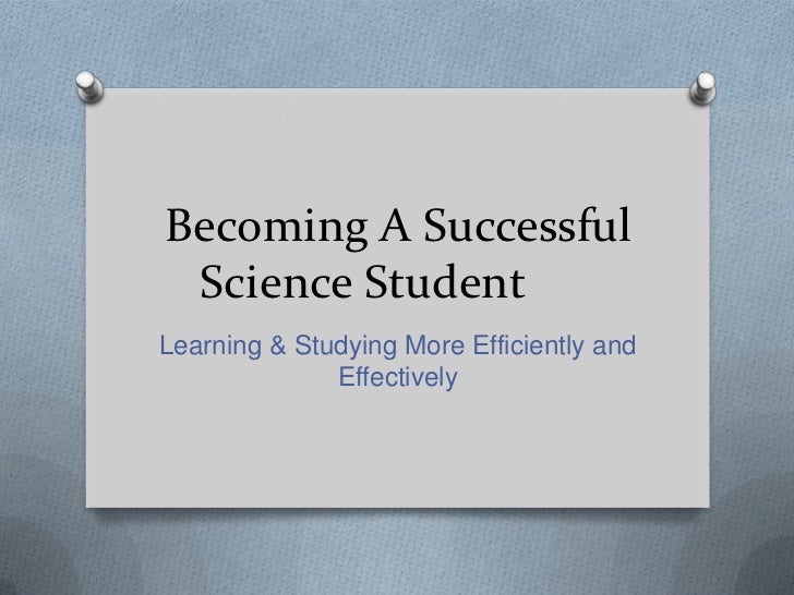 becoming a successful science