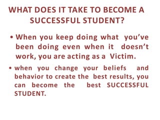 Becoming a successful Student.ppt trainingx | PPTX