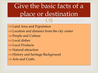 Becoming a Tour Guide | PPTX