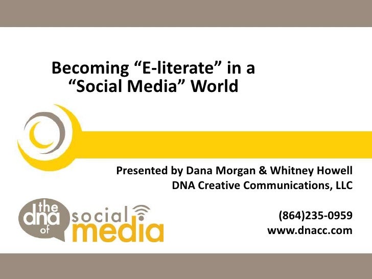 E Literate In A Social Media World