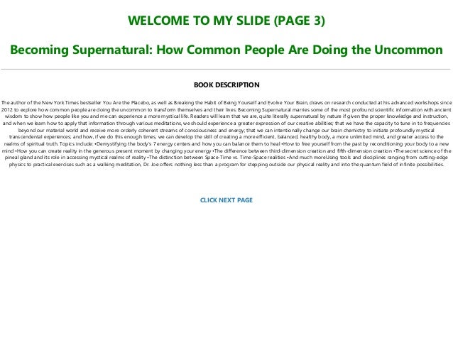 ~>PDF @*BOOK Becoming Supernatural: How Common People Are Doing the