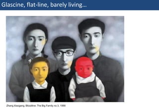 Glascine, flat-line, barely living…




    Zhang Xiaogang, Bloodline: The Big Family no 3, 1999
42 | Monday 18 January 2010
 