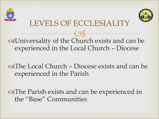 Basic Ecclesial Communities: The What, the Why and the How 