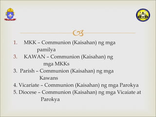 Basic Ecclesial Communities: The What, the Why and the How 