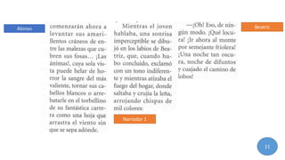 11
Alonso
Narrador 1
Beatriz
 