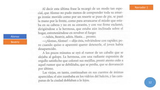12
Alonso
Beatriz
Narrador 1
 
