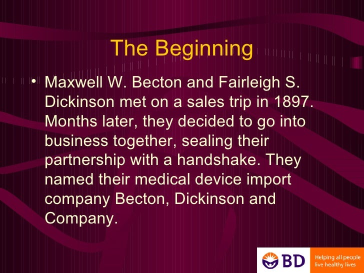 becton dickinson co vacutainer systems 1986-10-3 concerns negotiations between managers of becton dickinson's (bd) vacutainer division (which manufactures and sells blood collection products) and managers of a large hospital buying group recent changes in the health care industry are the background for the negotiations, which involve the buying. becton dickinson co vacutainer systems 1986-10-3 concerns negotiations between managers of becton dickinson's (bd) vacutainer division (which manufactures and sells blood collection products) and managers of a large hospital buying group recent changes in the health care industry are the background for the negotiations, which involve the buying.