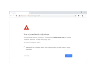 HTTPS warning
 