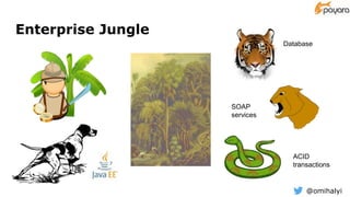 @omihalyi
Enterprise Jungle
Database
SOAP
services
ACID
transactions
 
