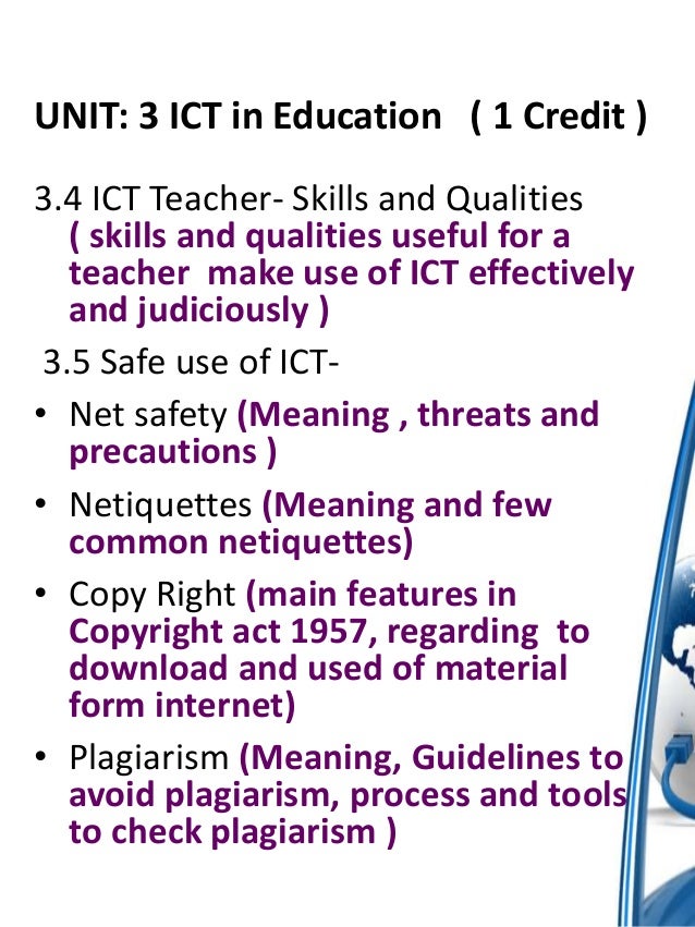 BED105 ICT Scope