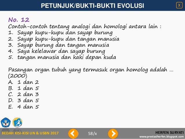 Bedah kisi kisi 2017-petunjuk evolusi