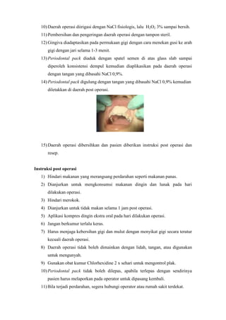 H2o2 Gigi Bedah kuret anggi | DOCX