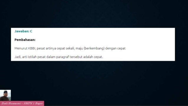 Bedah Kisi Kisi Un Bahasa Indonesia Smp 2017 2018