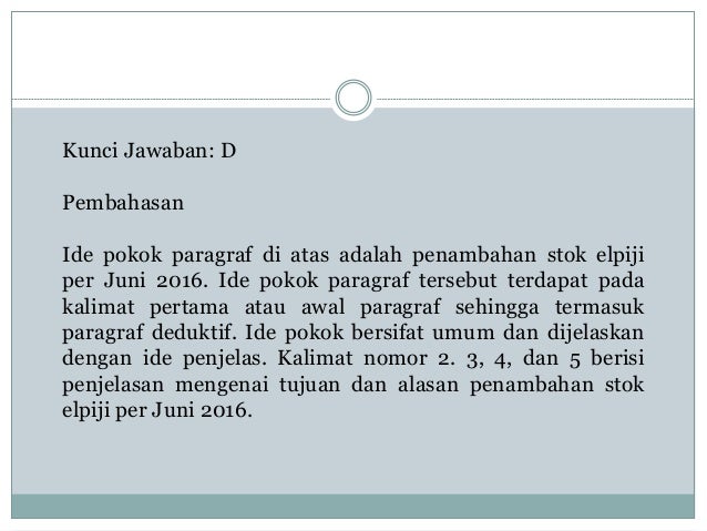 Contoh Soal Ide Pokok Beserta Pembahasannya Sma Dapatkan
